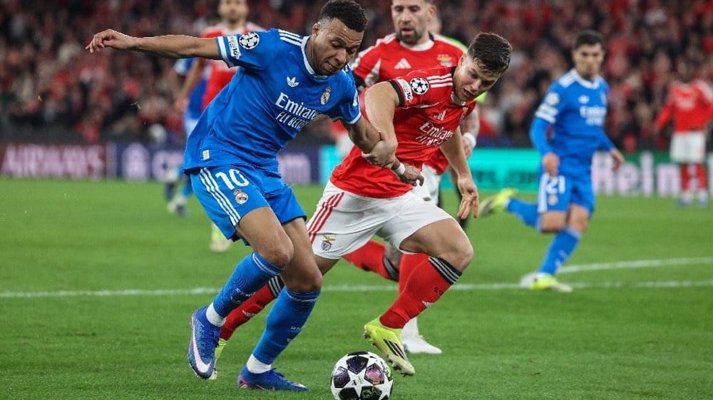 Kylian Mbappé blessé Real Madrid match contre Benfica