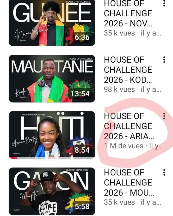 Ariana influenceuse haïtienne House of Challenge 2026 vidéo million de vues